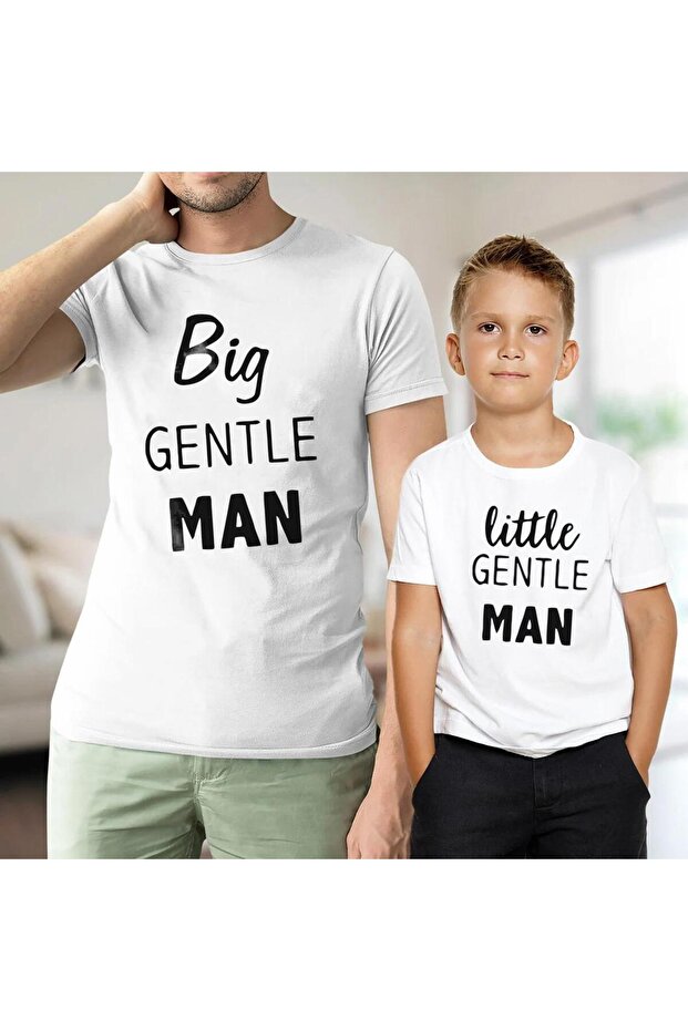 Father Son Gentle Man T-Shirt (Price Is for One Item, Add 2 Items to Cart to Make a Combination) - 1