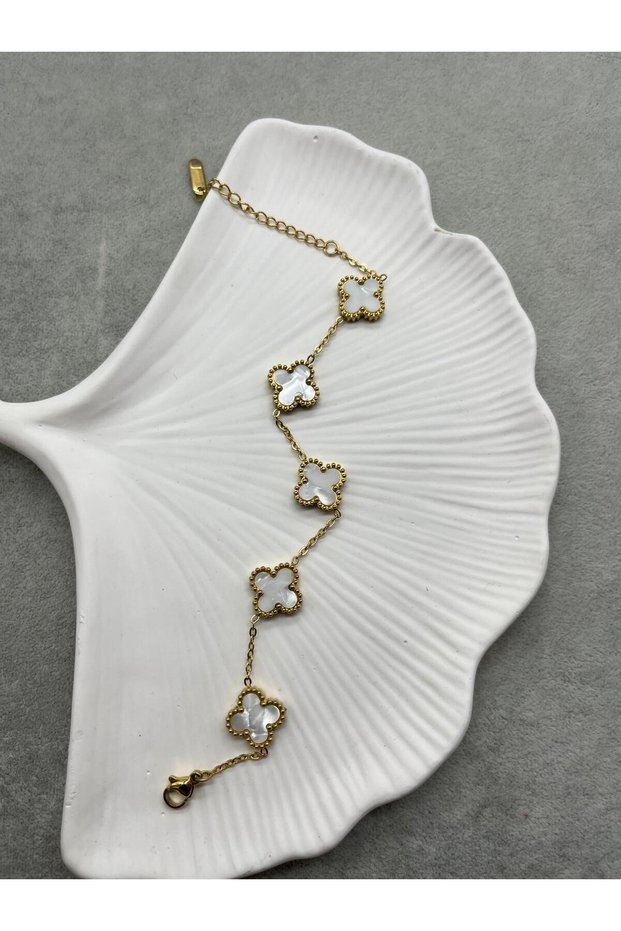 Steel White Gold Bracelet