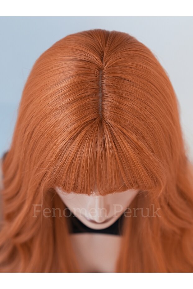 Bakır Perçemli Dalgalı Vip Peruk - 8