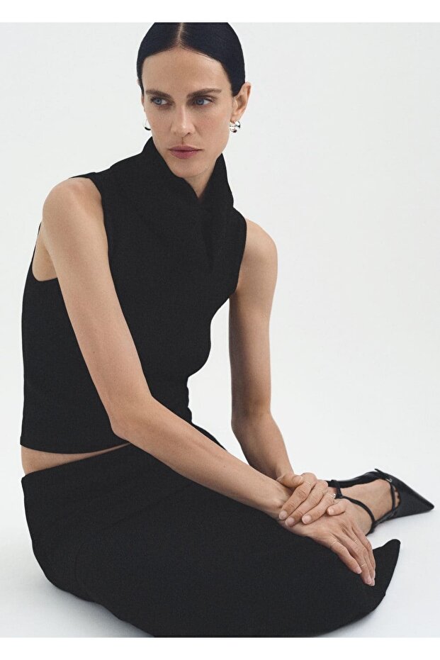 Fitilli midi boy etek - 6