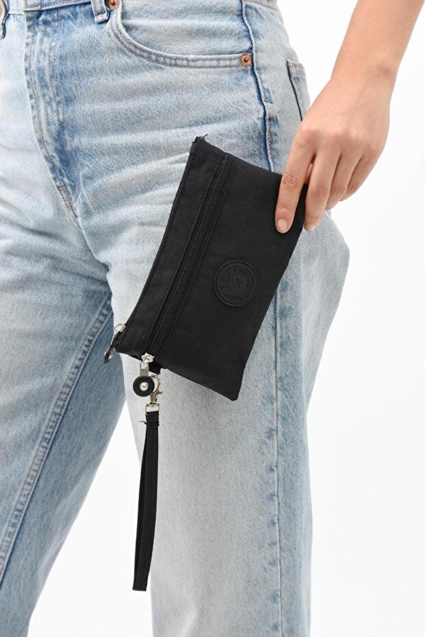 Clinker Hand Bag Wallet Pen Holder Functional Use Pencil Case 20*12 cm Makeup Bag