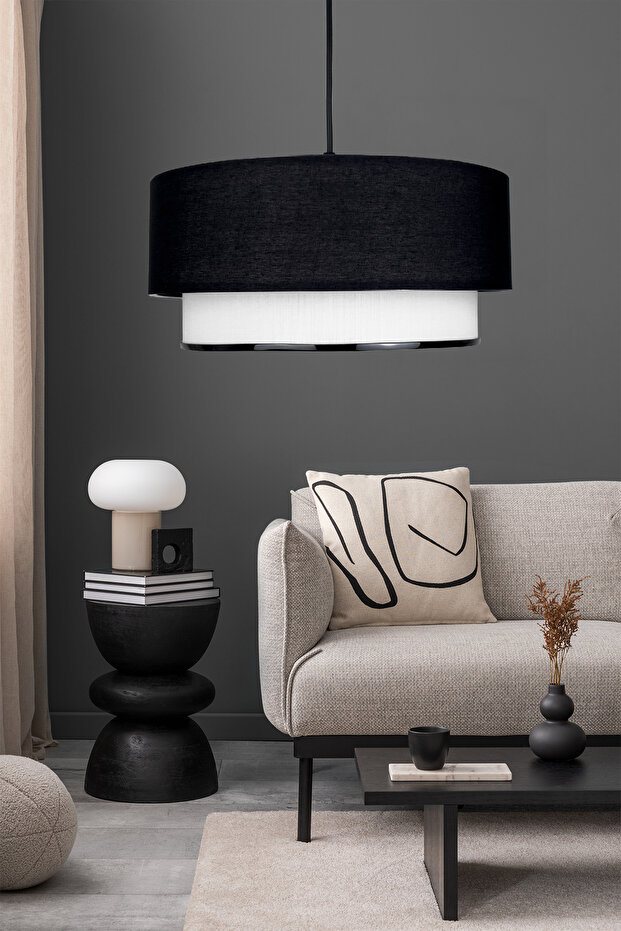 Modern Sarkıt Siyah Avize - 1