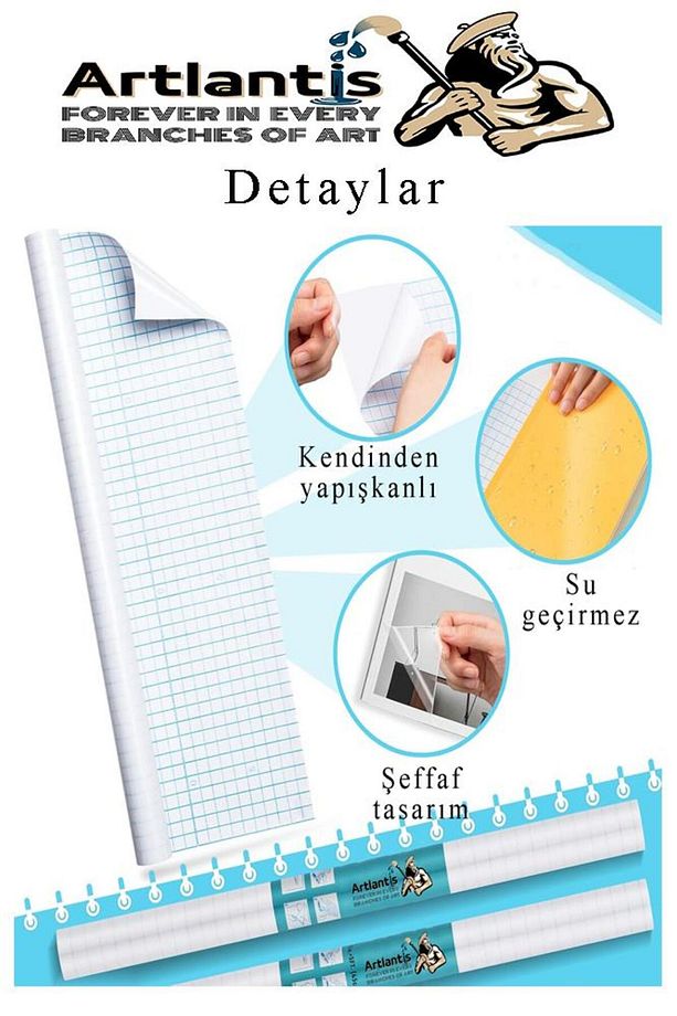 Yapışkanlı Şeffaf Asetat 2 Adet 45cm x 2 metre Djfix Kendinden Yapışkanlı Şeffaf Rulo Asetat Transpa - 2