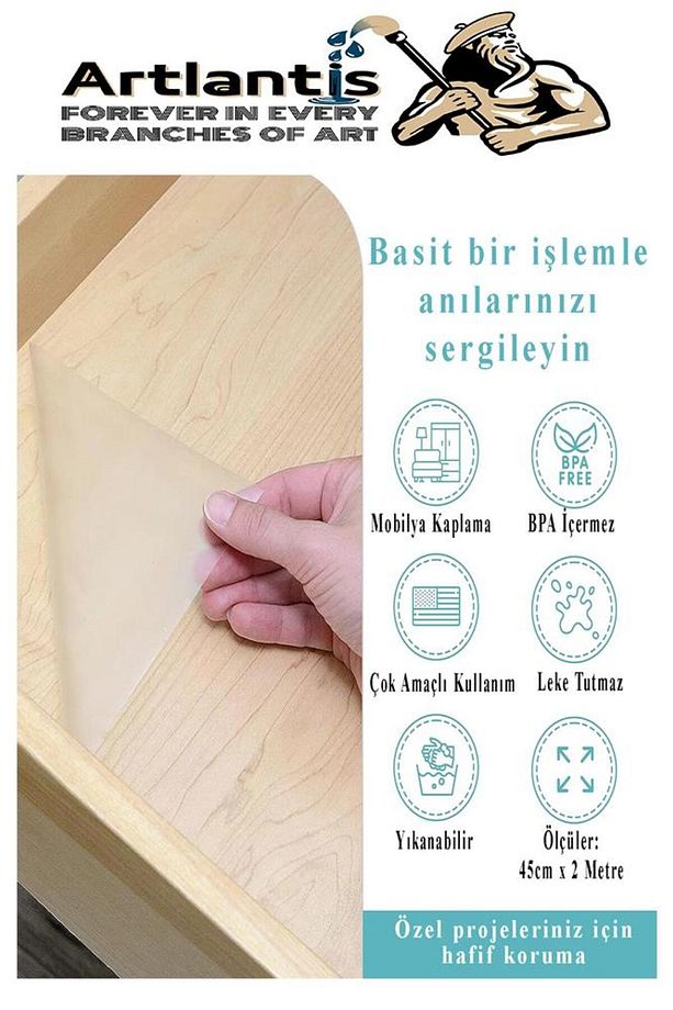 Yapışkanlı Şeffaf Asetat 2 Adet 45cm x 2 metre Djfix Kendinden Yapışkanlı Şeffaf Rulo Asetat Transpa - 3
