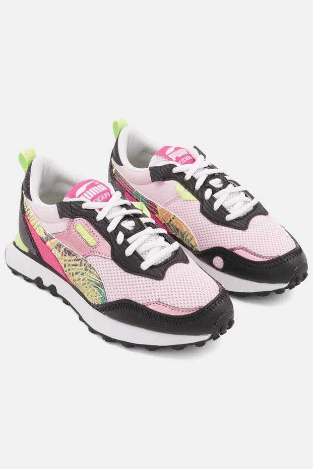 Kids Girls Fv Vacay Queen Lace Up Sports Shoes, Pink Combo