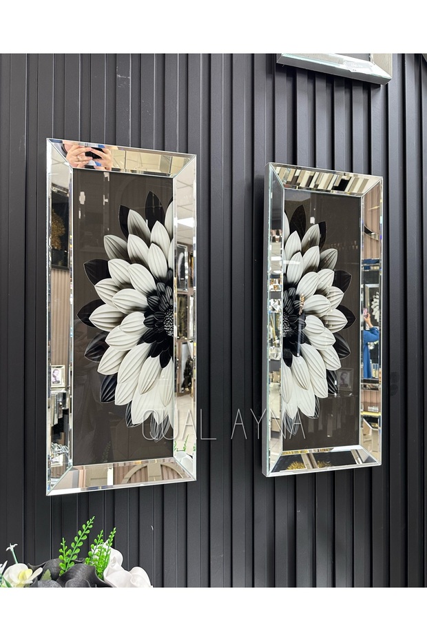 Gümüş Aynalı İkili Tablo Set - 1