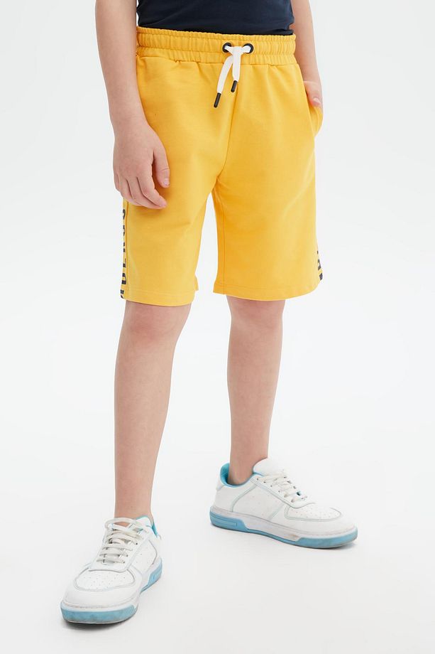 Bg Store Erkek Çocuk Sarı Şort 23ss0bk1528 - 2