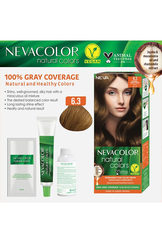 Natural Saç Boyası Seti 6.3 Fındık Kabuğu - 2