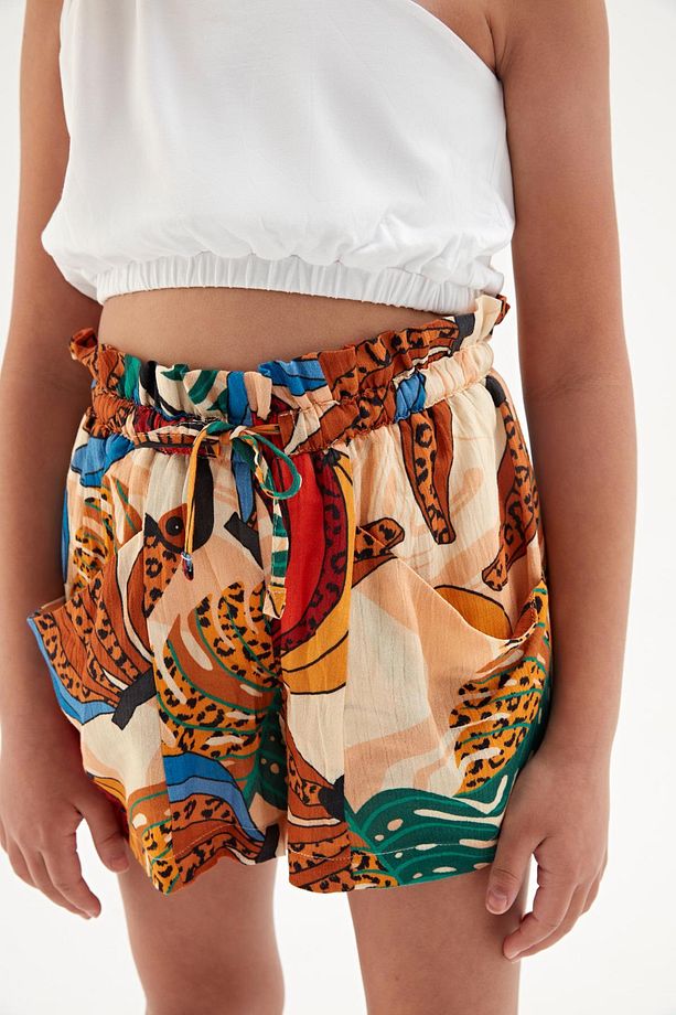 Bg Store Kız Çocuk Desenli Şort 23ss2tj4119 - 3