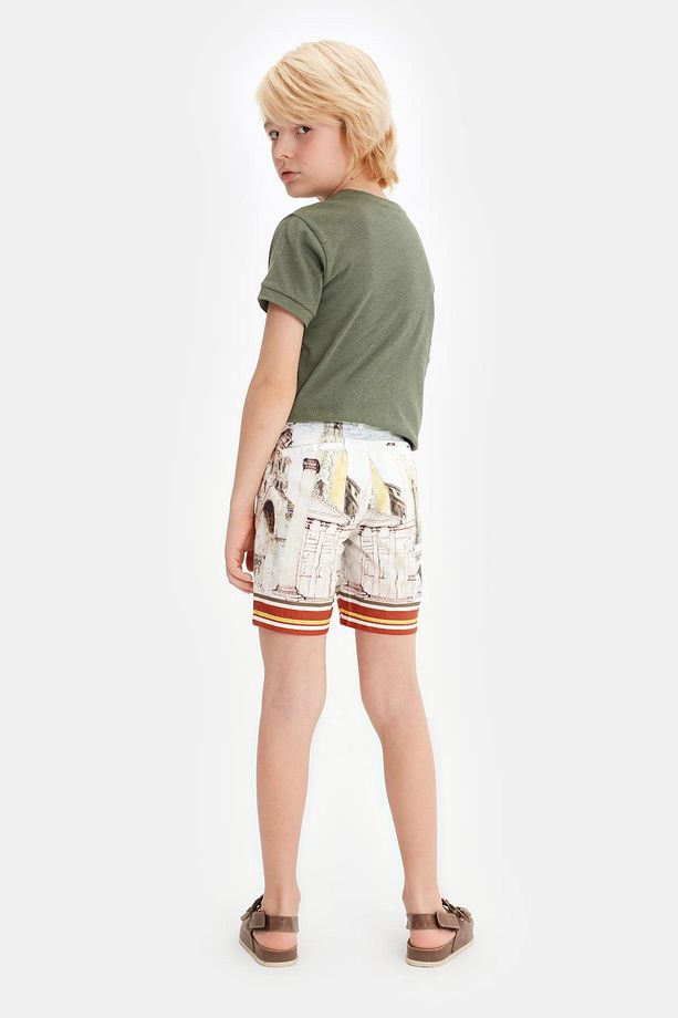 Bg Store Erkek Çocuk Desenli Şort 23ss0nb3110 - 4