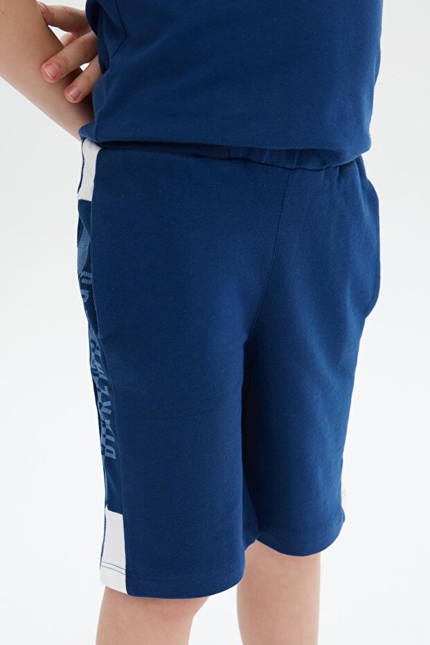 Bg Store Erkek Çocuk Mavi Şort 23ss0bk1471 - 2