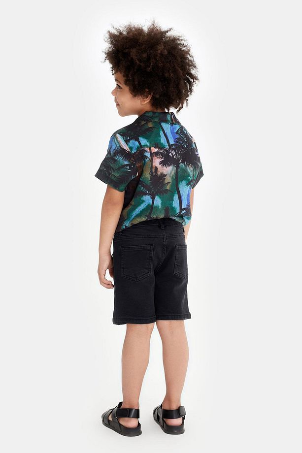 BG Store Erkek Çocuk Siyah Şort 23SS0NB3112 - 4