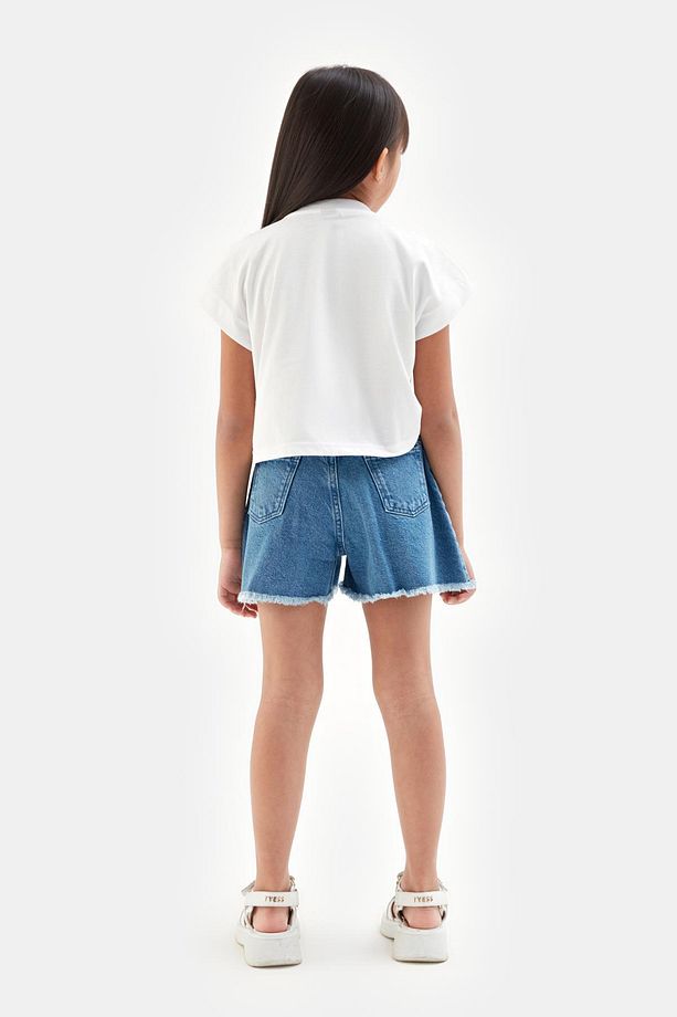 Bg Store Kız Çocuk Denim Şort 23ss2tj4120 - 4