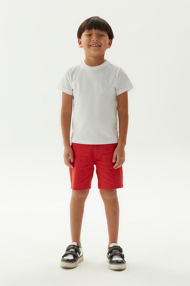 Bg Store Erkek Çocuk Kırmızı Şort - 1