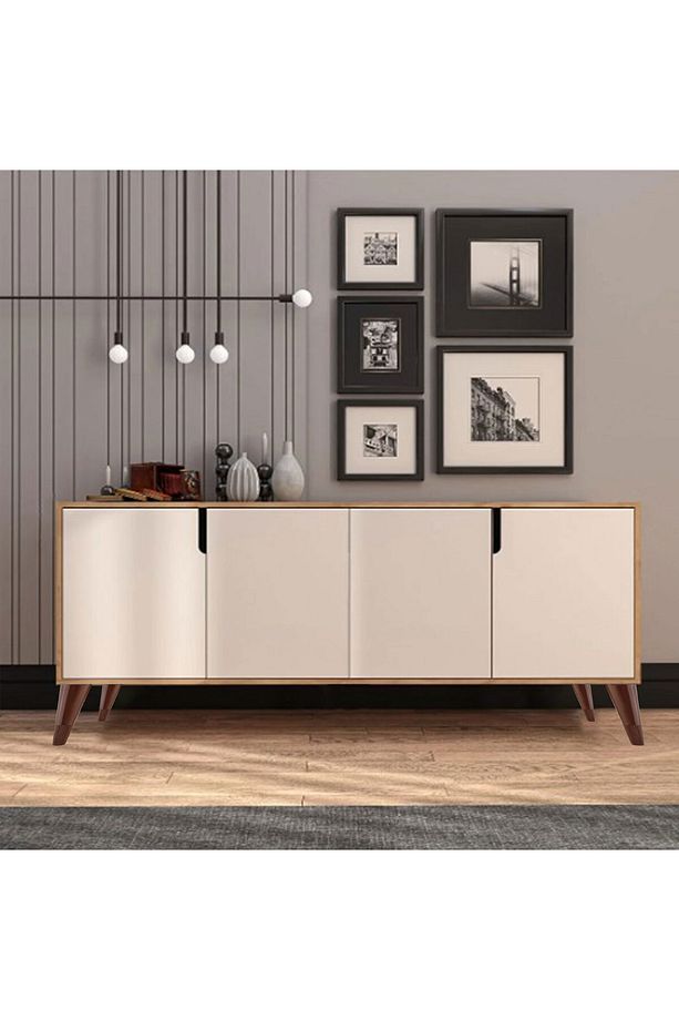 Açılı Konik 4 Adet Ahşap Desenli 12 cm Mobilya Yükseltici Baza Ayağı Koltuk Kanepe Altı Puf Ayakları - 8
