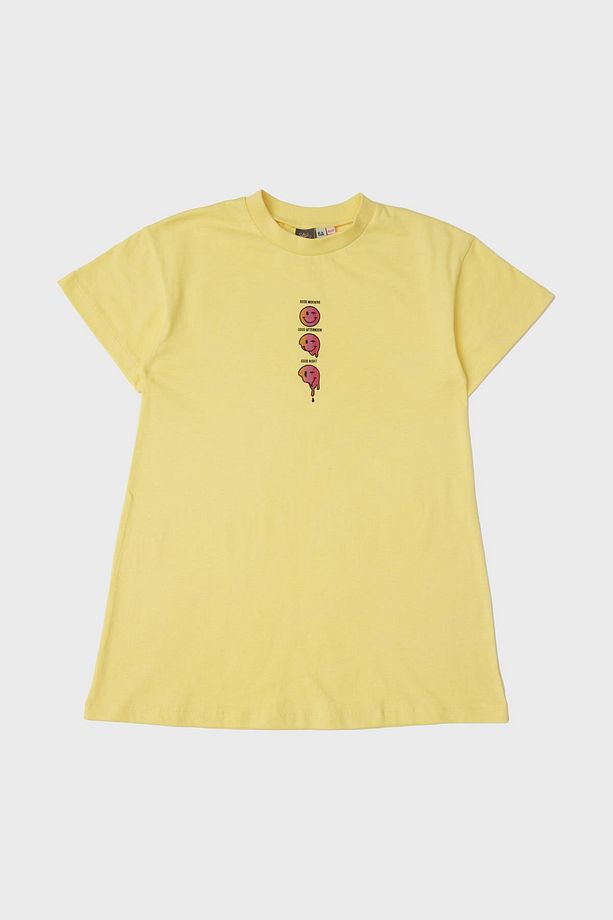Bg Store Kız Çocuk Sarı Pijama Elbise - 4