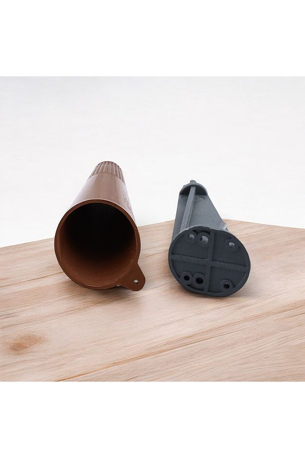 Açılı Konik 4 Adet Ahşap Desenli 12 cm Mobilya Yükseltici Baza Ayağı Koltuk Kanepe Altı Puf Ayakları - 7