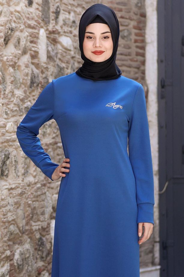 Azra Elbise Mavi TBSSN62 - 2
