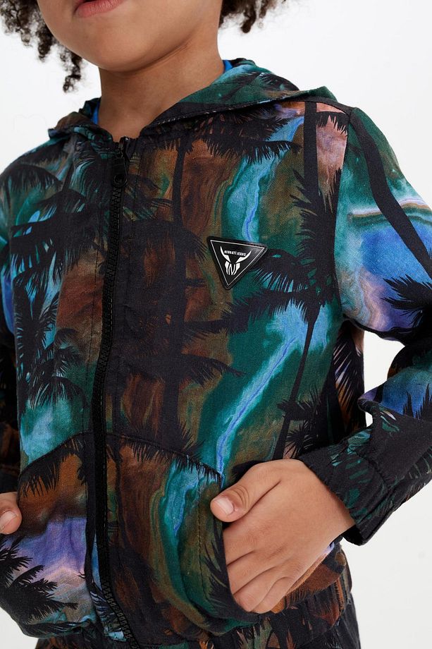 Bg Store Erkek Çocuk Desenli Eşofman Üstü 23ss0nb3411 - 3
