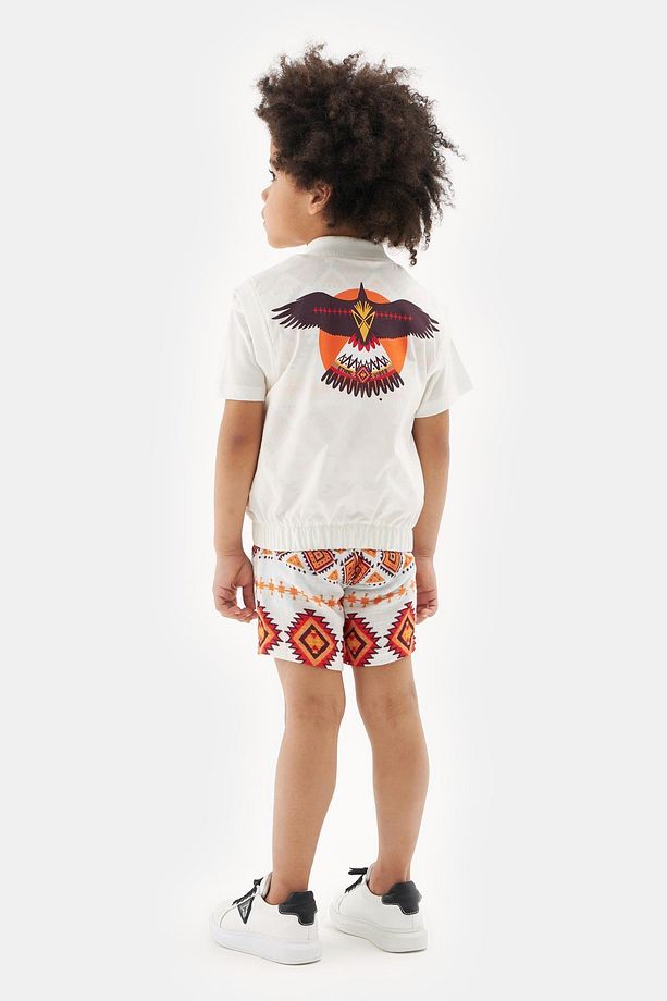 Bg Store Erkek Çocuk Ekru Yelek 23ss2nb3721 - 4