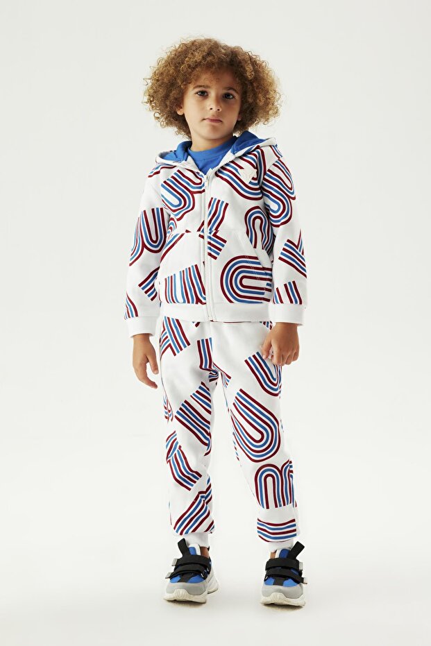 Bg Store Boys' Patterned Tracksuit Top 23Fw0Nb3428