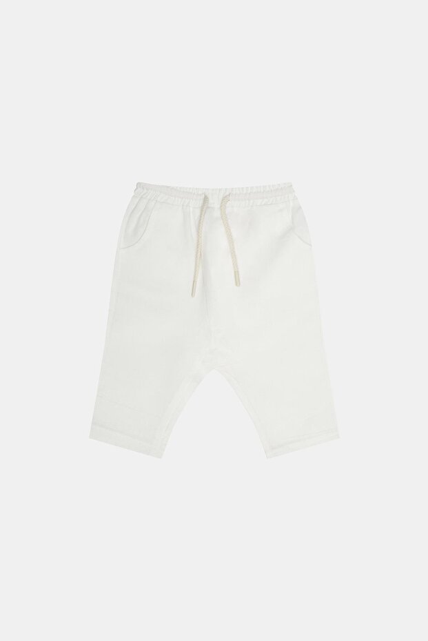 Bg Store Baby Boy White Pants 23Ss2Bg1228