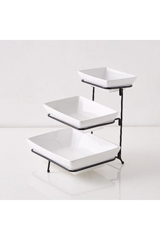 Nova 3-Tier Rectangular Serving Set - 5