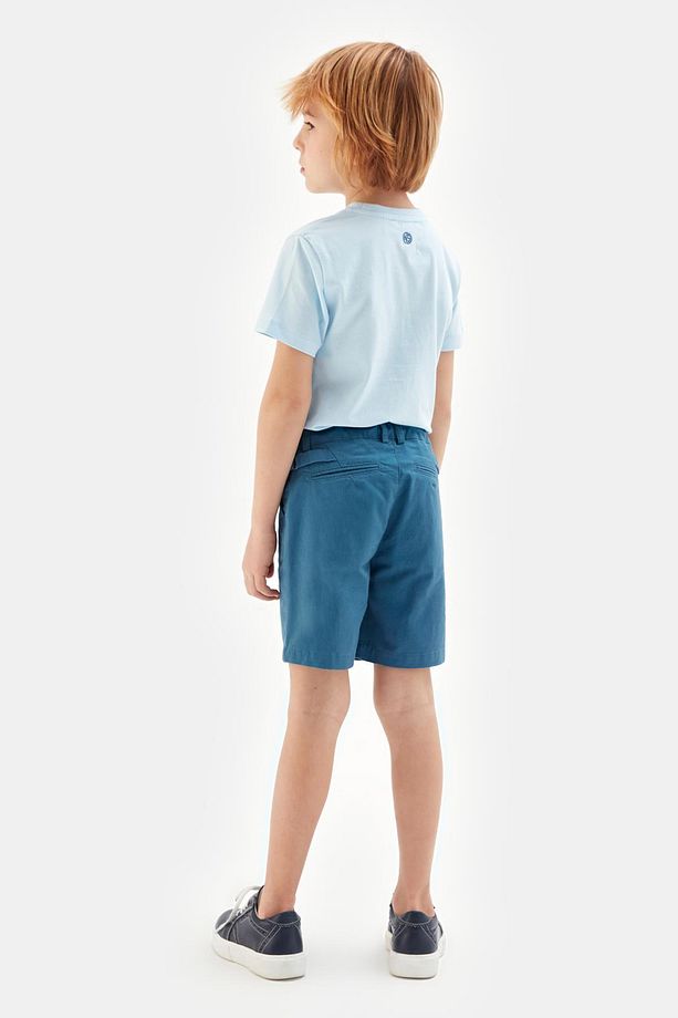 Bg Store Erkek Çocuk Mavi Şort 23ss0nb3120 - 4