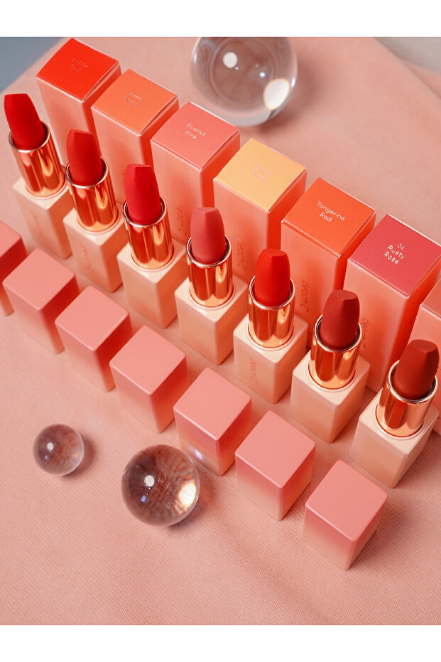 Easy Matte Lipstick - Doğal Görünümlü Mat Ruj - 02 Retro Peach - 6