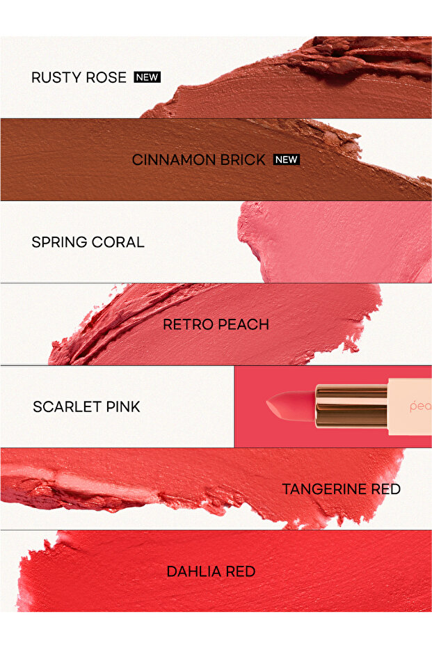 Easy Matte Lipstick - Doğal Görünümlü Mat Ruj - 02 Retro Peach - 3