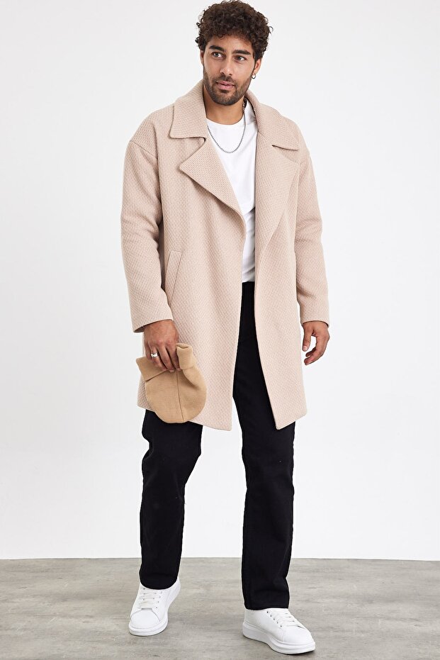 New Season Men's Lined Knitted Mink Stamp Coat Mz56118