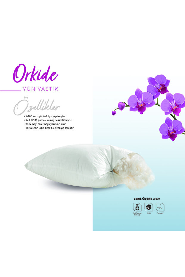 Orkide Yün Yastık - 1