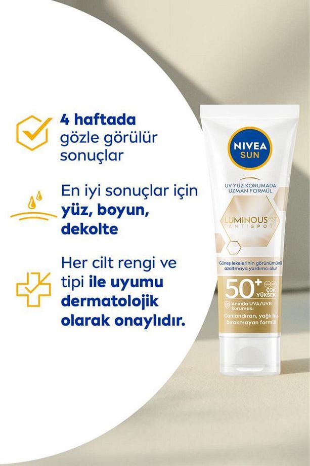 Luminous630 Leke Karşıtı Güneş Koruyucu Yüz Kremi 40ml, Spf50, Hyalüronik Asit, E Vitamini, Uva/uvb - 7