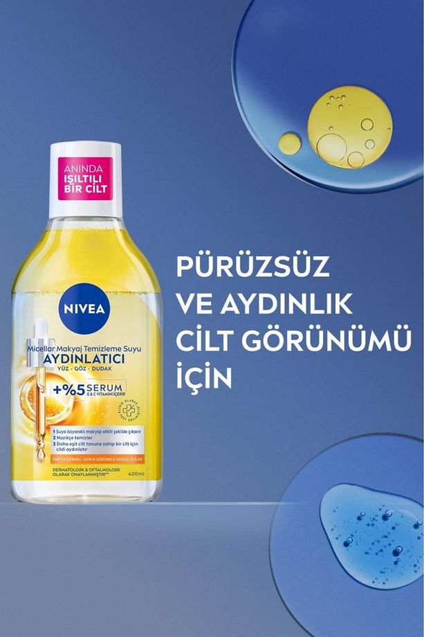Aydınlatıcı Micellar Makyaj Temizleme Suyu 400ml, Serum İçerikli, Donuk ve Hassas Cilt Tipleri - 5