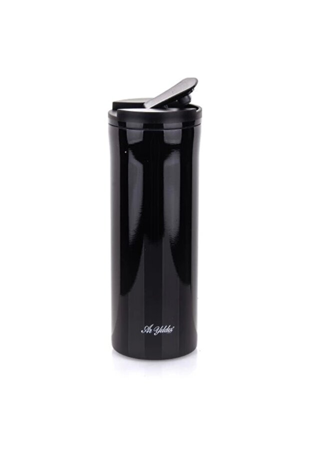 Totem Glass Thermos Black 400 Ml.