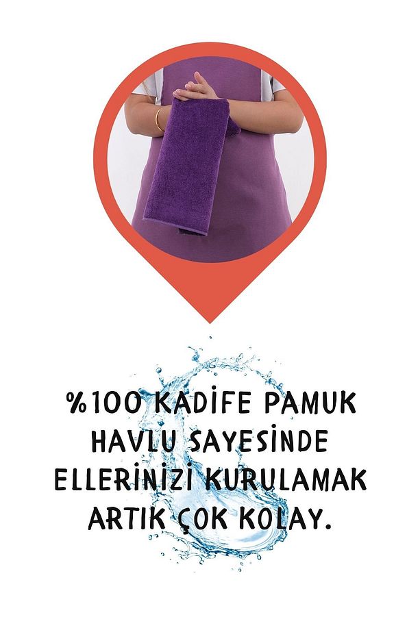 Star ayar askılı havlulu mutfak önlüğü seti (Havlulu önlük) - 7