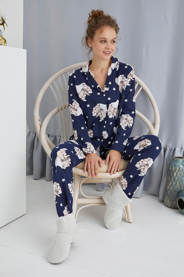 Buttoned Comfortable Pajama Set - 3