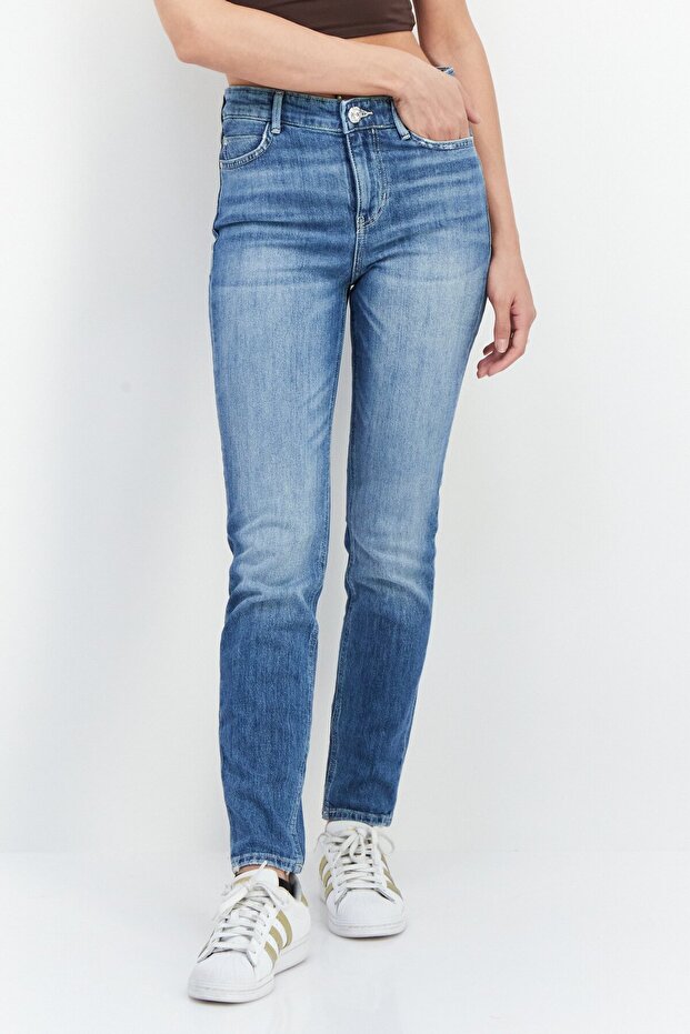 Women Skinny Fit Wash Stretchable Denim, Blue