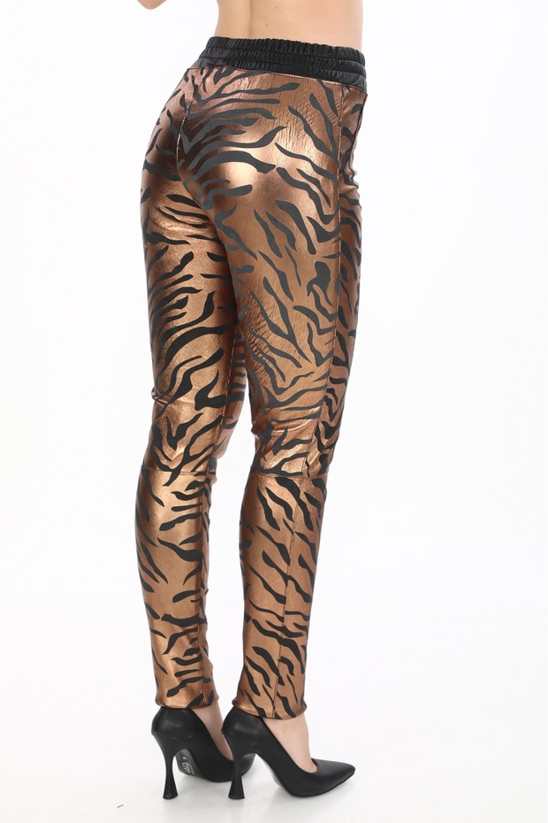 Hakiki Deri Tayt Pantolon - 3