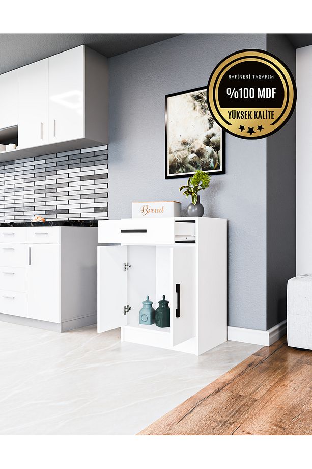 PREMİYUM Çok Amaçlı Dolap  MDF mutfak balkon banyo da kullanılabilir - 1