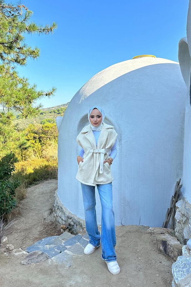 ANGORA YELEK - EKRU - 2