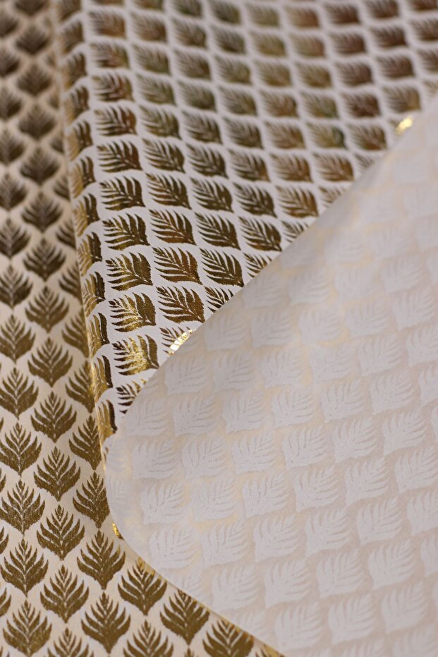 Gold foil printed Pelur paper Pelur packaging paper gift package 50x70 10 pieces