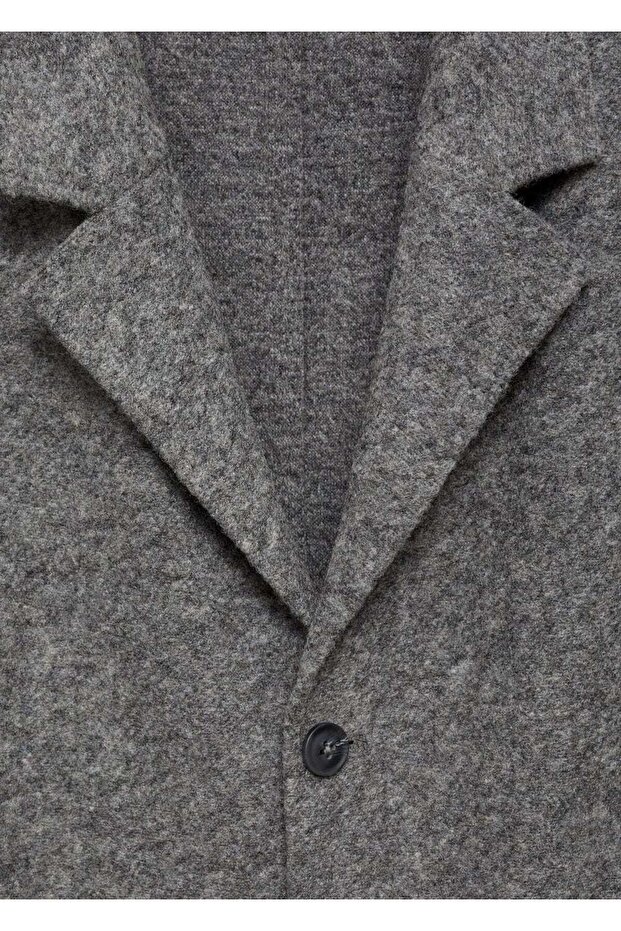 Slim Fit Crispy Wool Blazer Jacket - 7