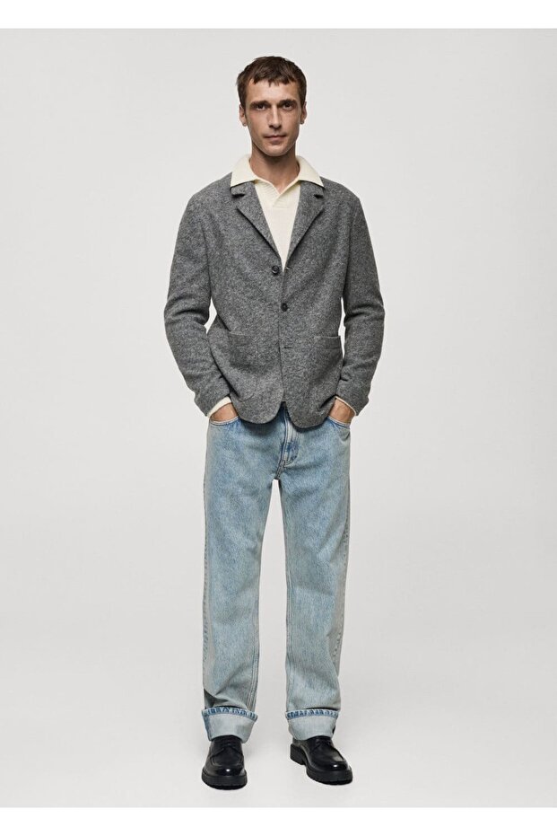 Slim Fit Crispy Wool Blazer Jacket - 2