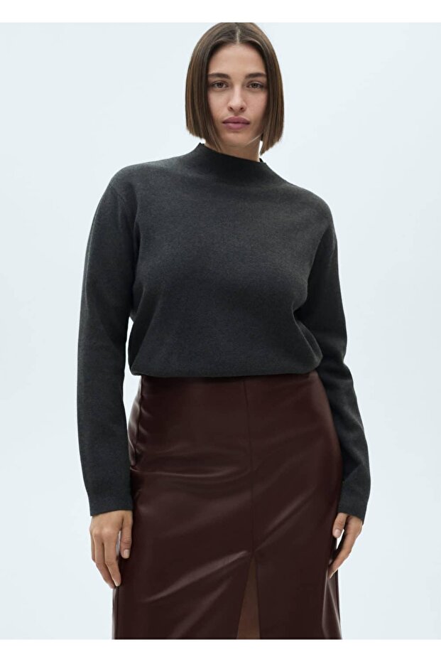 Deri görünümlü kalem etek - 7