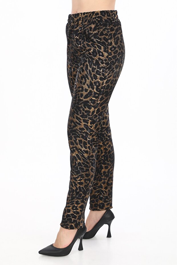 Hakiki Deri Tayt Pantolon - 2