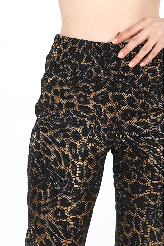 Hakiki Deri Tayt Pantolon - 4