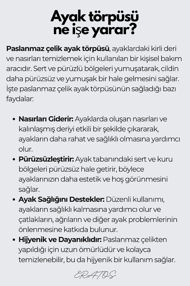 Paslanmaz Çelik Topuk Törpüsü - Profesyonel Ayak Bakım Ürünü-10 Adet Yapışkan Yedekli - 5