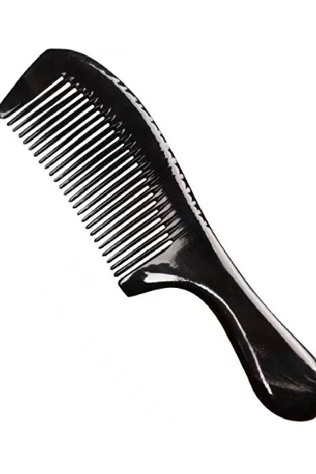 Classic Natural Bone Comb Horn Cow Horn Hair Comb Handmade With Handle