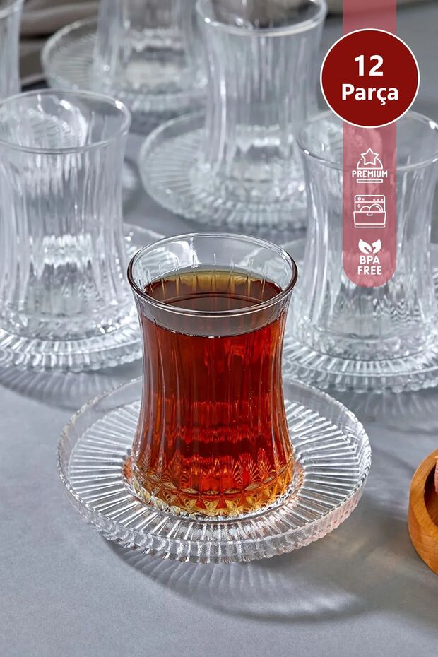 Oslo Elegant 6'lı Çay Bardağı Seti - 4